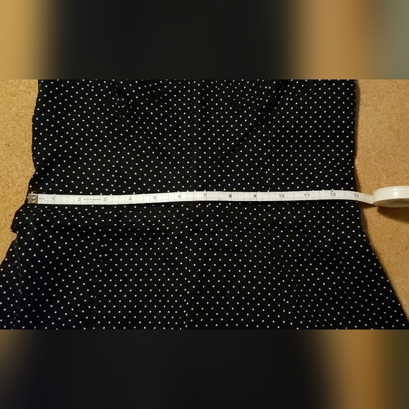 Selé black w/ white polka dot rockabilly pin up dress size Medium M - Picture 10 of 14